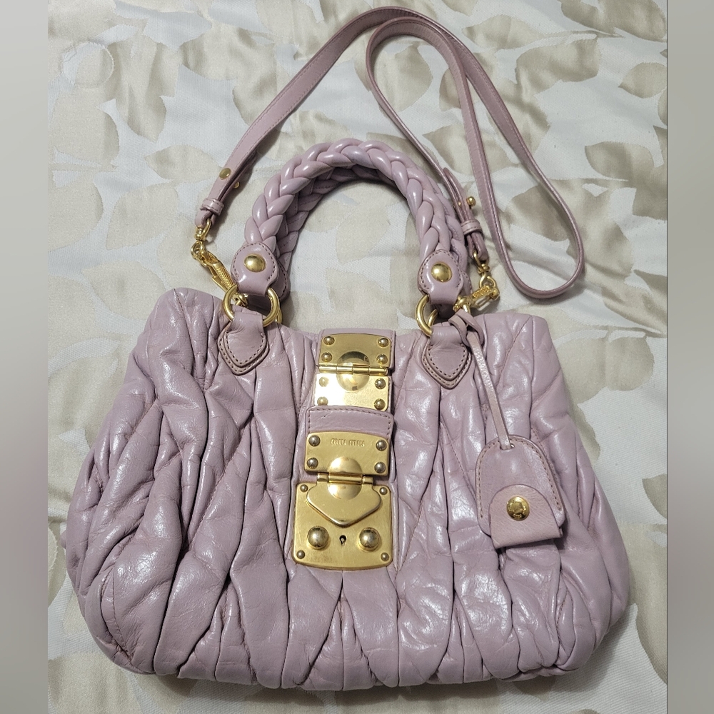 Miu Miu 2 Way Handbag & Crossbody Lilac